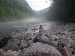 Morgennebel über der Saalach