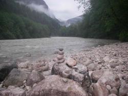 Die Saalach am Morgen